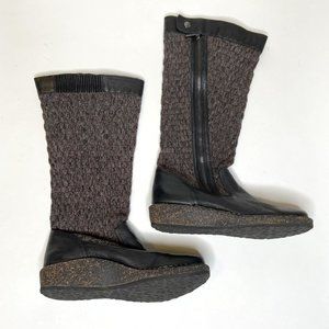 Sundance "Amber" Leather/Knit Boots by AETREX